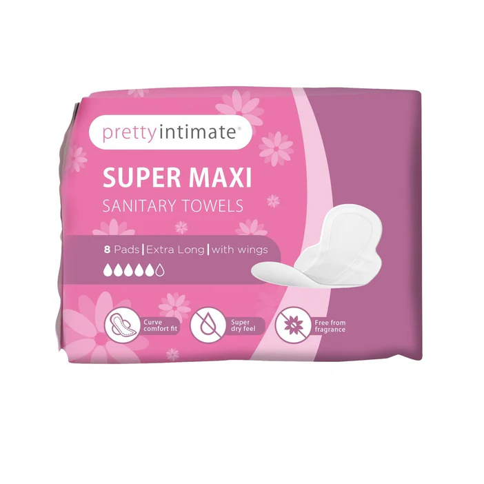 Pretty Intimate Super Maxi 8 Sanitary Towels