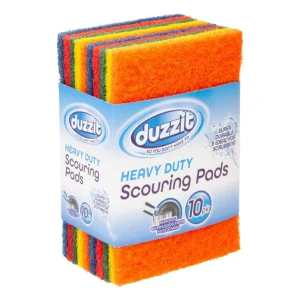 Duzzit Heavy Duty Scouring Pad Asstd 10pk